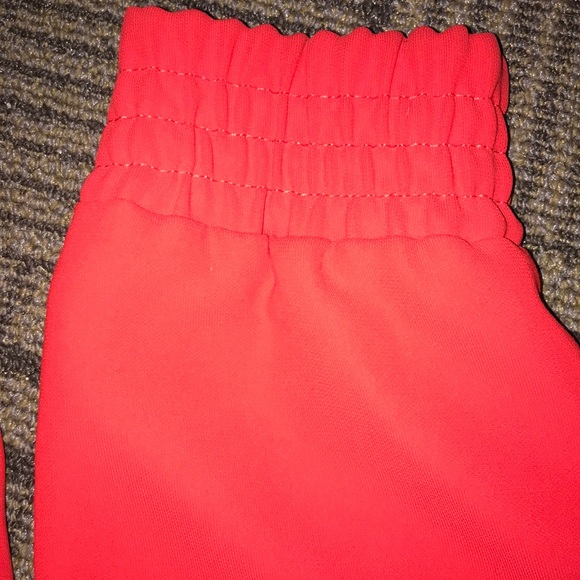 Dressy Red Joggers - Picture 5 of 9
